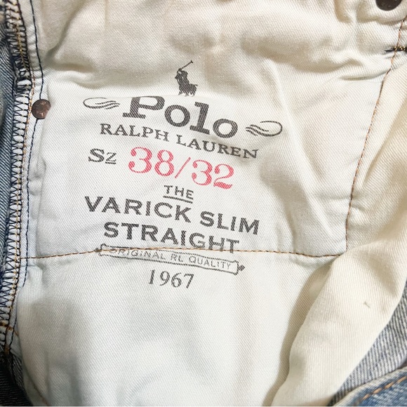POLO RALPH LAUREN RLPC SKI CLUB Patch Denim Varick Straight-Leg Jeans - Picture 13 of 16